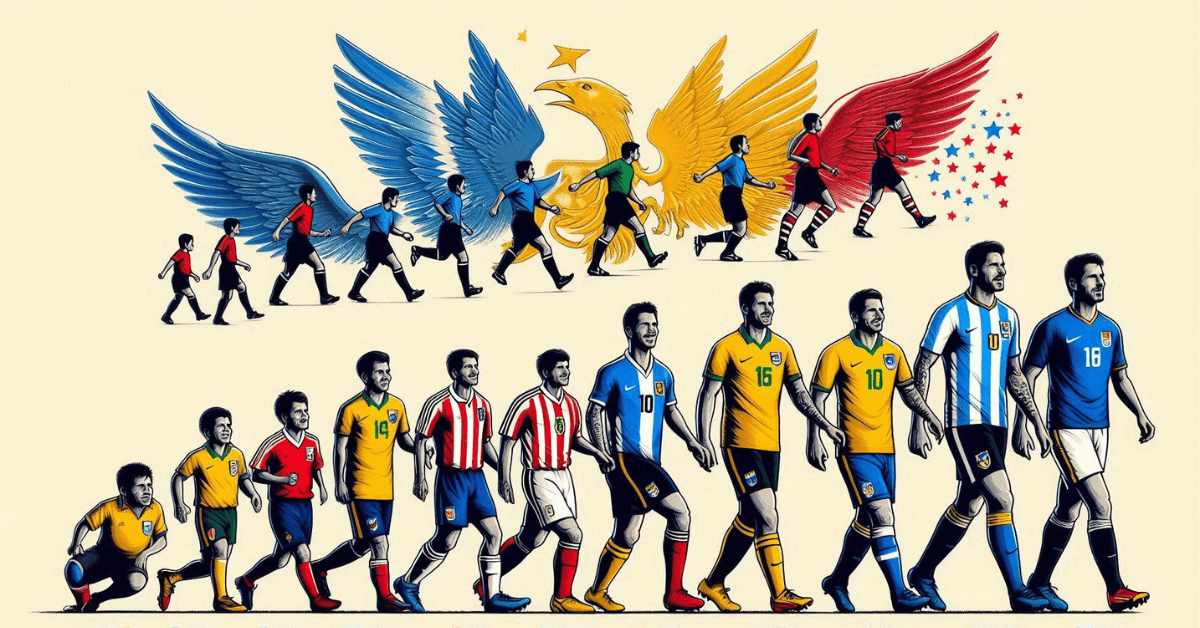 Evolution of National Football Team Shirts Throughout South American History - False9Fits