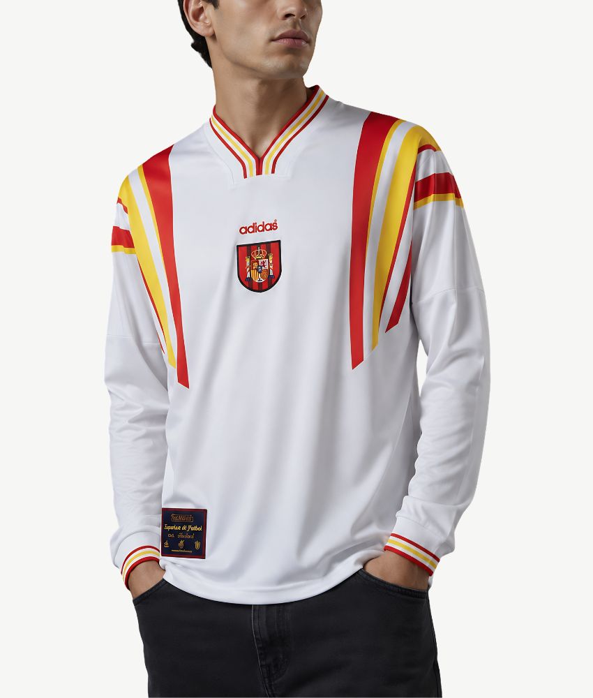 SPAIN 1996 RETRO AWAY LONG SLEEVE SHIRT
