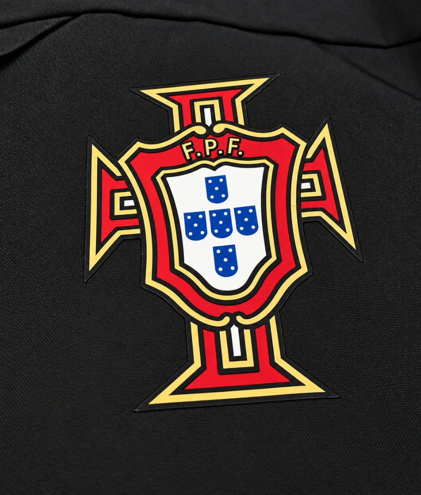 PORTUGAL 2026 BLACK HOODED WINDBREAKER