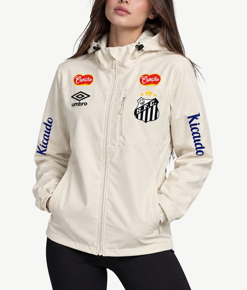 SANTOS 2026 CREAM HOODED WINDBREAKER