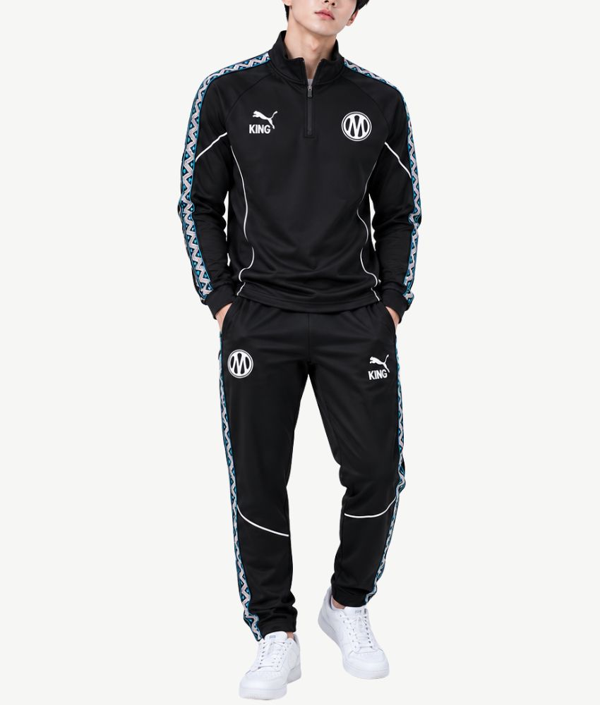 MARSEILLE 2026/27 BLACK 1/4 ZIP TRACKSUIT