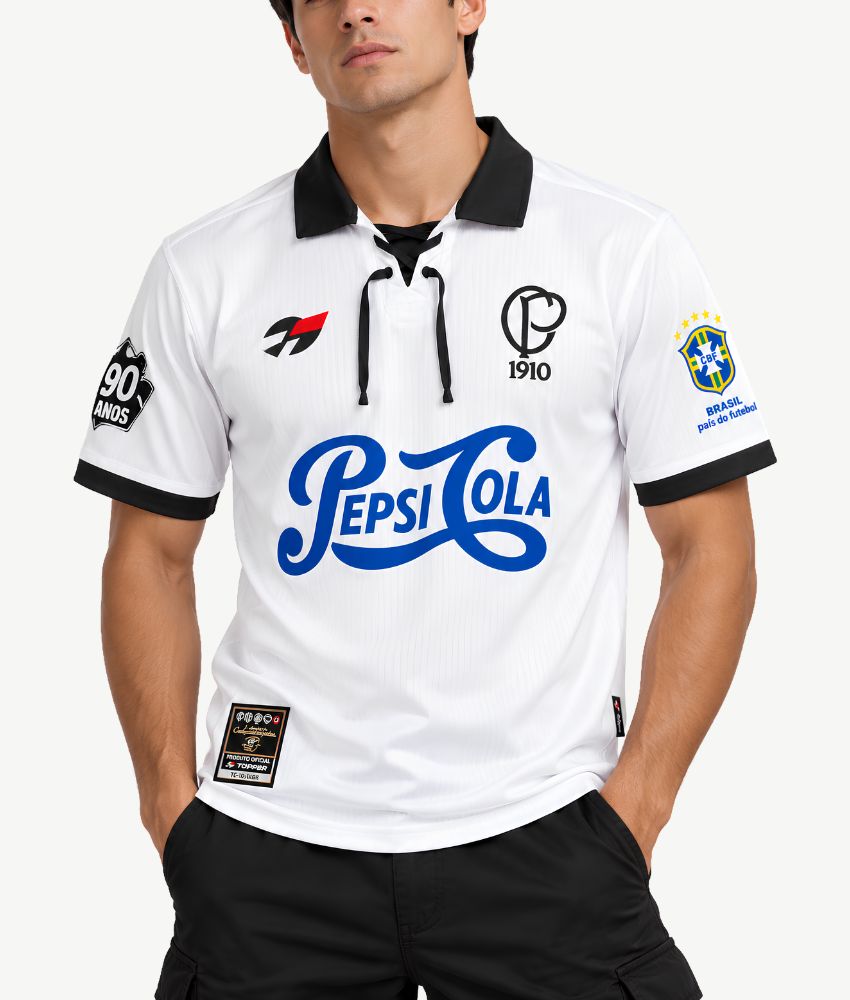 CORINTHIANS 2000/01 '90 YEAR ANNIVERSARY' RETRO SPECIAL EDITION SHIRT