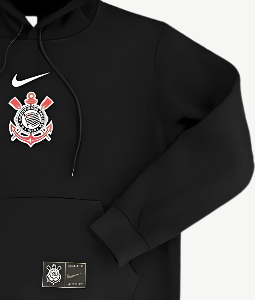 CORINTHIANS 2025/26 BLACK HOODIE