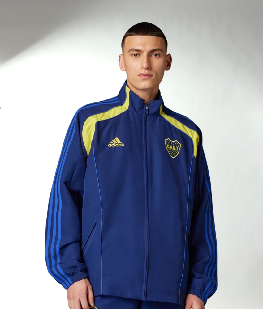 BOCA JUNIORS 2025/26 NAVY FULL ZIP TRACKSUIT