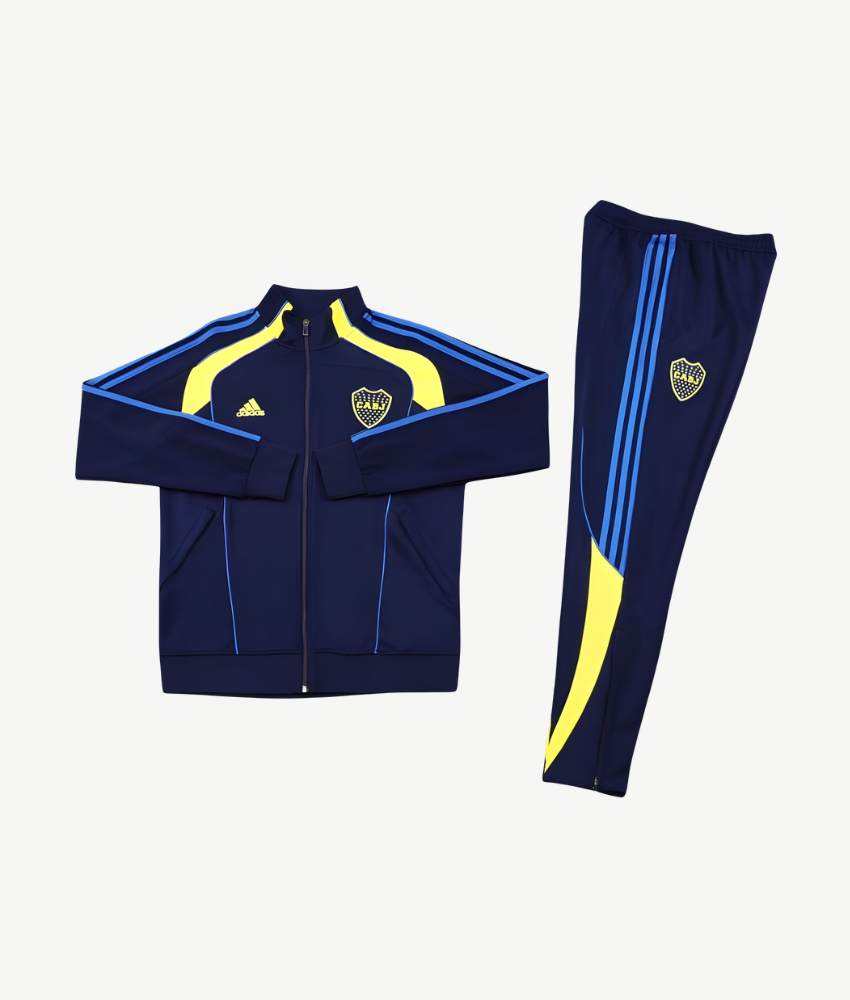 BOCA JUNIORS 2025/26 NAVY FULL ZIP TRACKSUIT