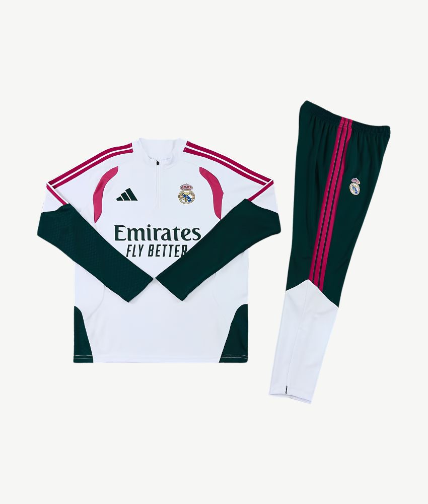 REAL MADRID 2026/27 HOME 1/4 ZIP TRACKSUIT