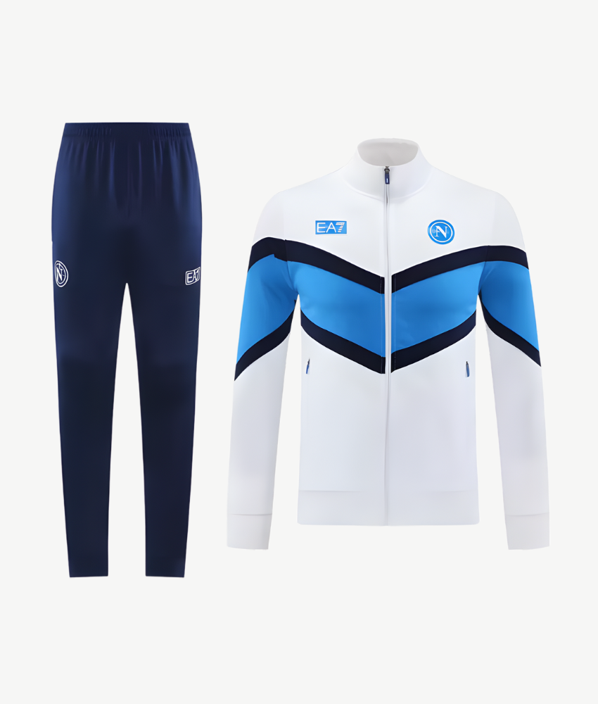 NAPOLI 2025/26 WHITE FULL ZIP TRACKSUIT