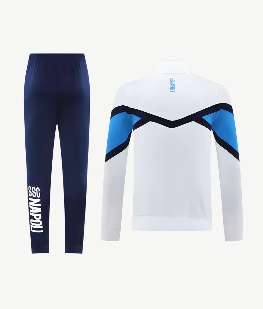 NAPOLI 2025/26 WHITE FULL ZIP TRACKSUIT