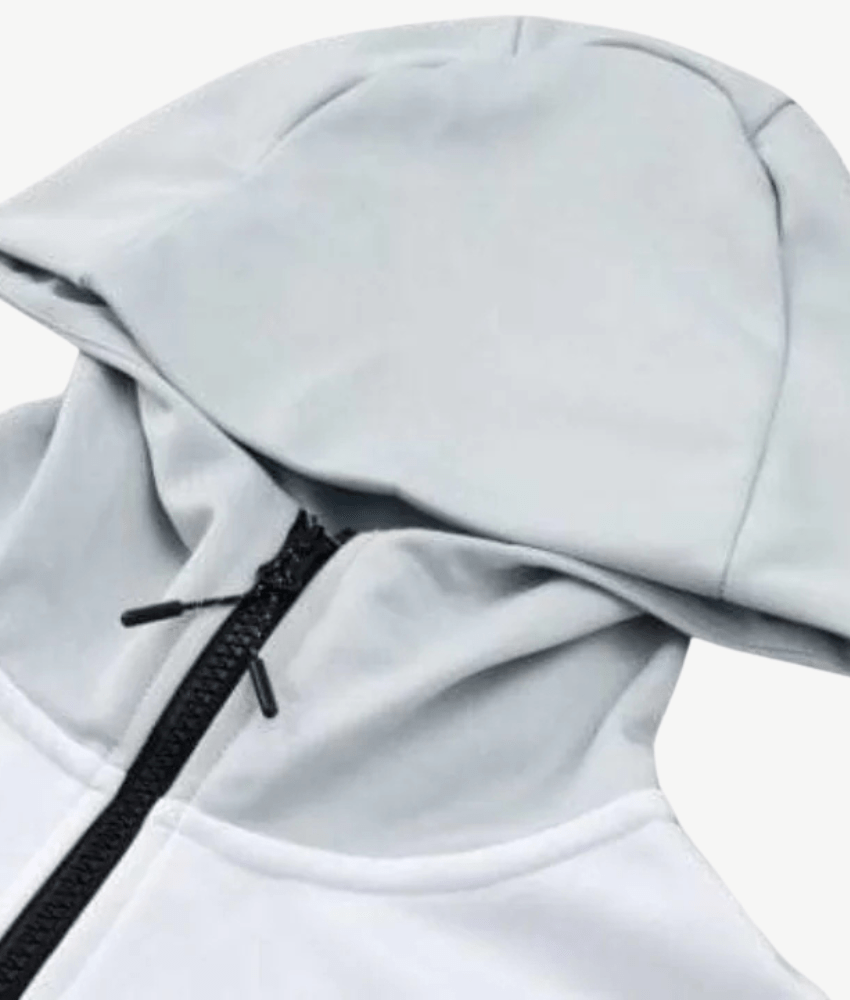 AL - NASSR 2024/25 WHITE - GREY TECHNICAL TRACKSUIT - Tracksuit & Jackets - False9Fits