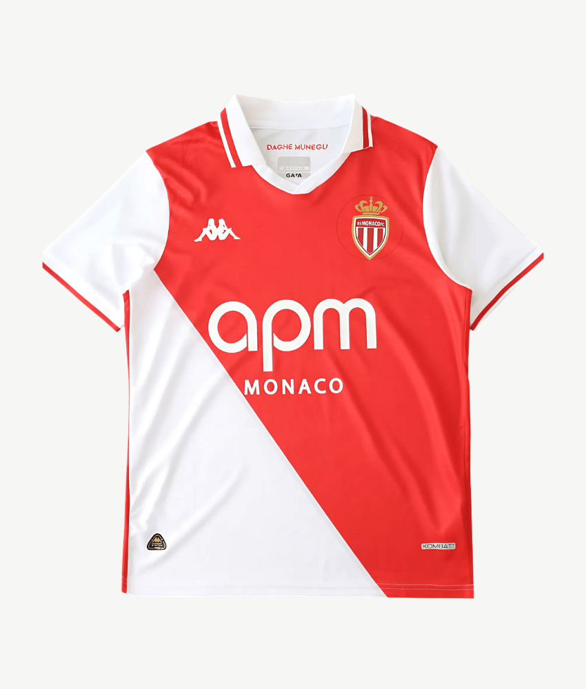 AS MONACO 2024/25 HOME SHIRT-Shirt - False9Fits