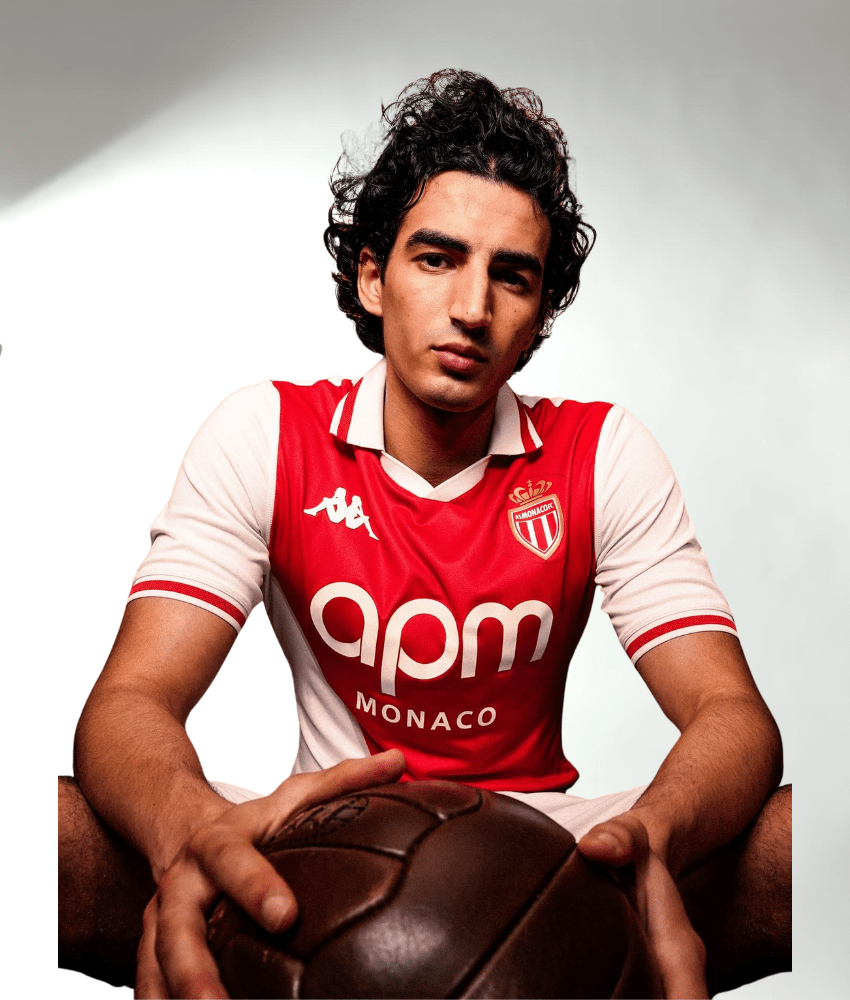 AS MONACO 2024/25 HOME SHIRT-Shirt - False9Fits