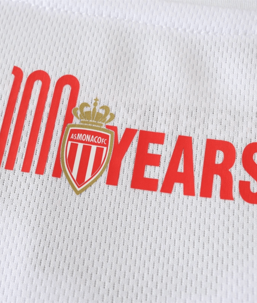 AS MONACO 2025/26 HOME SHIRT-Shirt - False9Fits