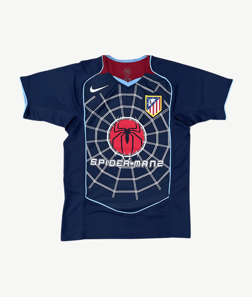 ATLETICO MADRID 2004/05 AWAY RETRO SHIRT-Shirt - False9Fits