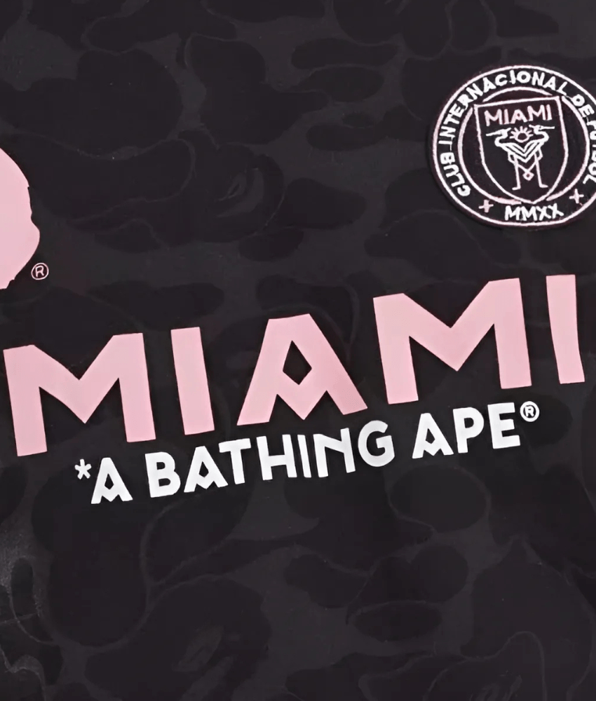 BAPE X INTER MIAMI 2023/24 BLACK CAMO SHIRT-Shirt - False9Fits
