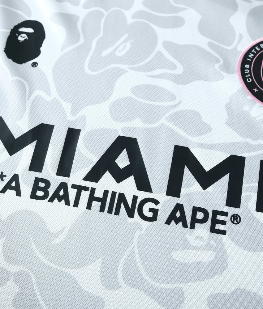 BAPE X INTER MIAMI 2023/24 WHITE CAMO SHIRT-Shirt - False9Fits
