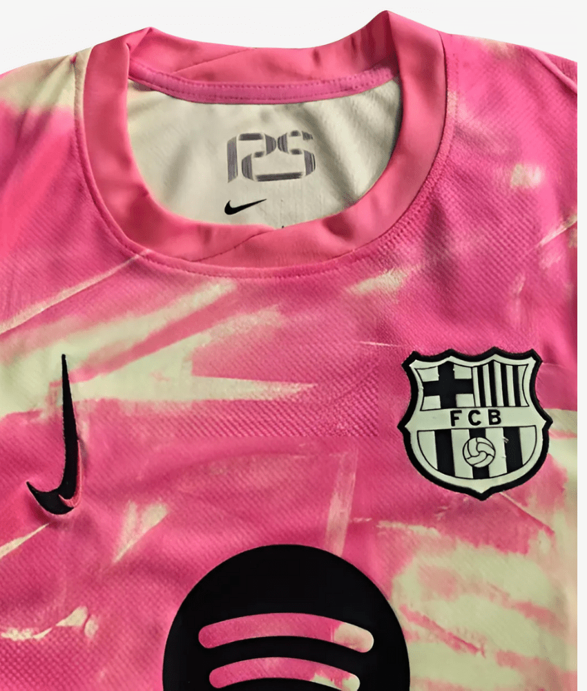 BARCELONA 2024/25 'PINK YELLOW' SPECIAL EDITION SHIRT-Shirt - False9Fits