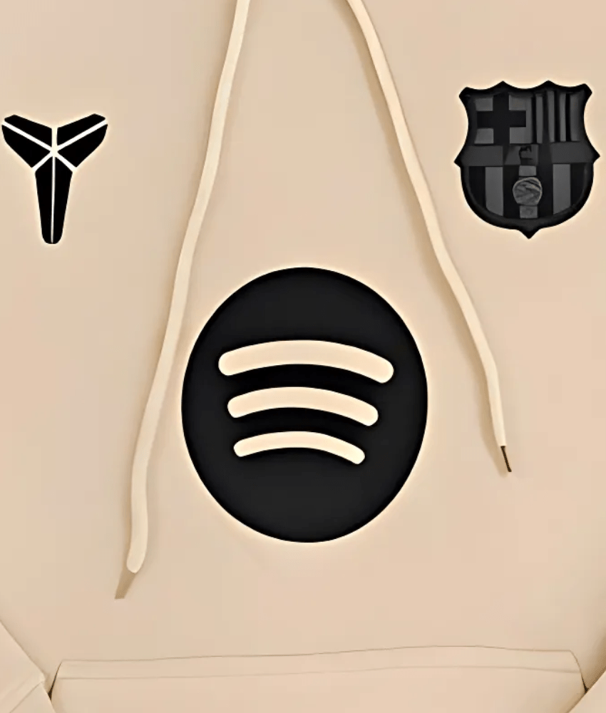 BARCELONA 2025/26 'MAMBA' BEIGE HOODIE - Hoodie - False9Fits