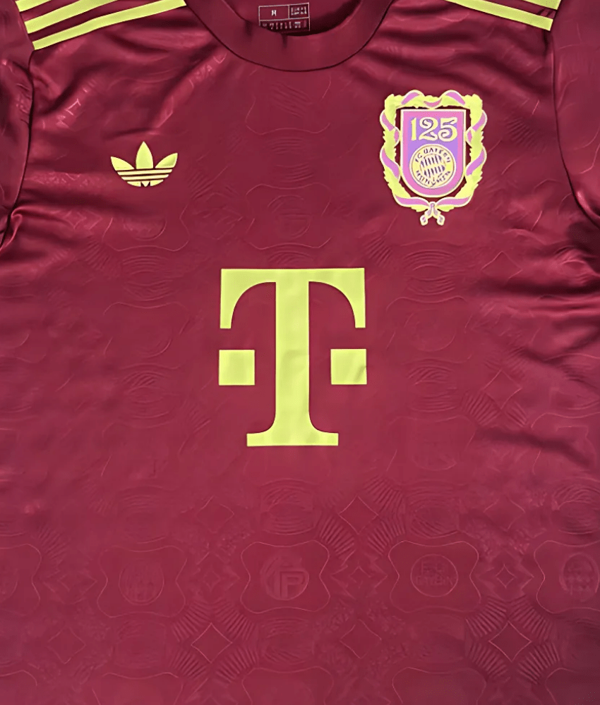 BAYERN MUNICH 2024/25 '125TH ANNIVERSARY BURGUNDY' SPECIAL EDITION SHIRT-Shirt - False9Fits