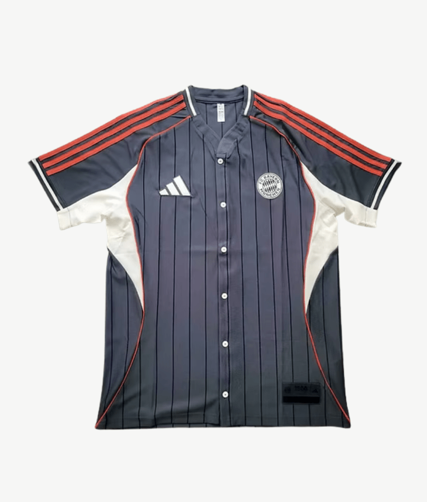 BAYERN MUNICH 2025/26 RETRO BASEBALL SHIRT-Shirt - False9Fits