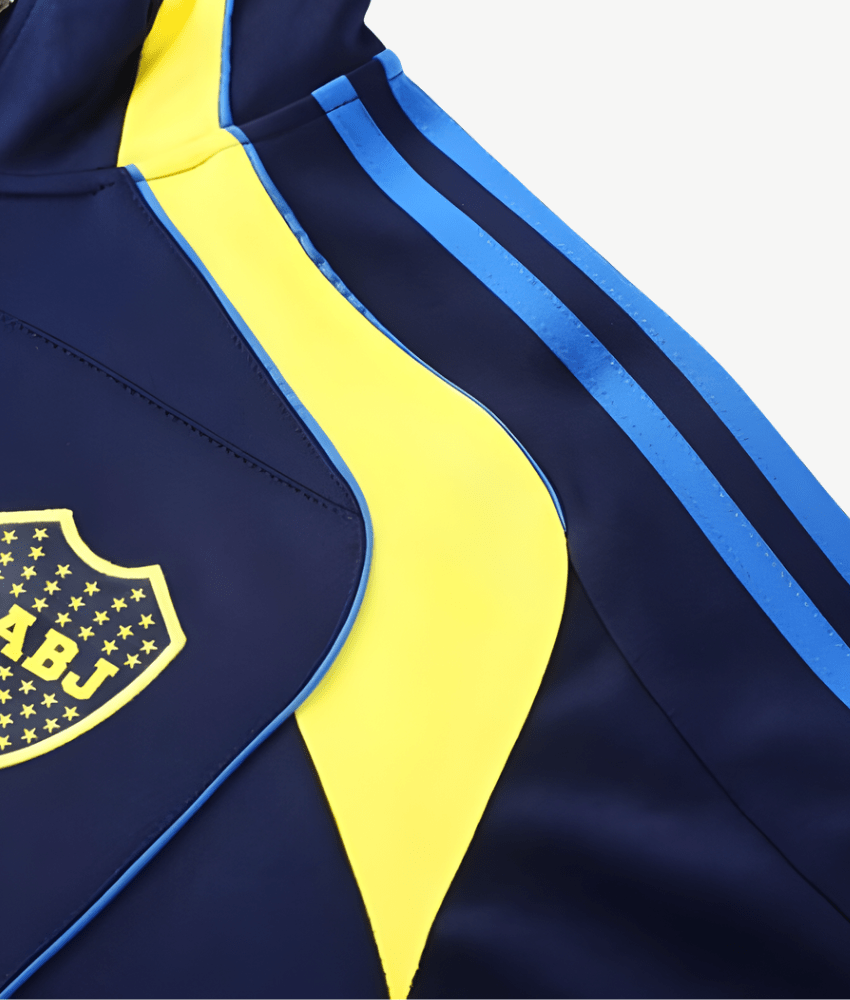 BOCA JUNIORS 2025/26 NAVY FULL ZIP TRACKSUIT - Tracksuit & Jackets - False9Fits