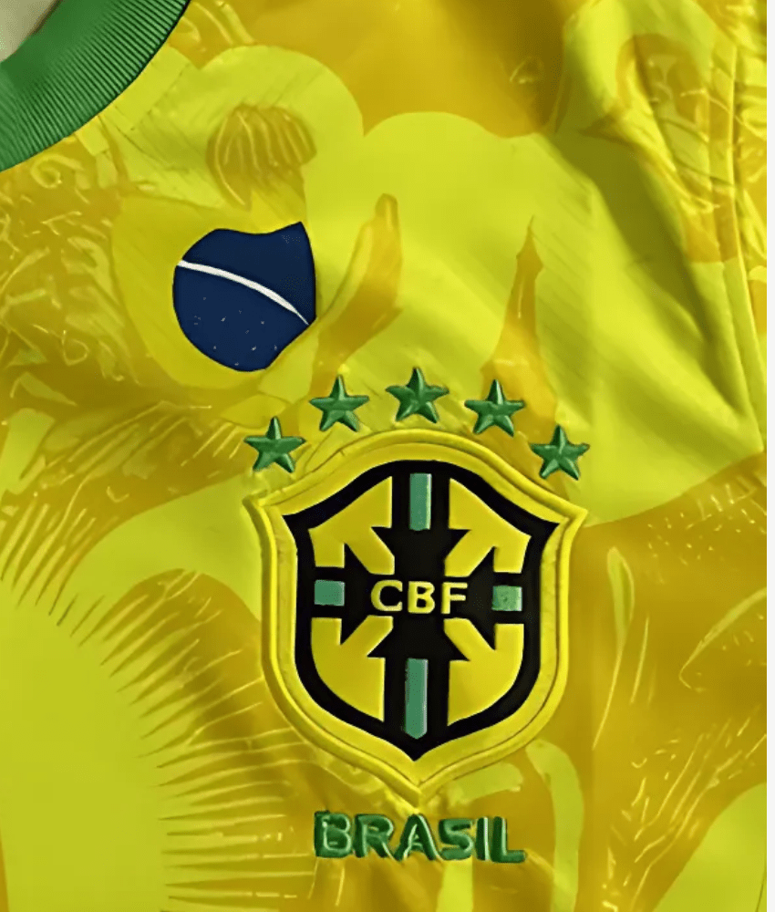 BRAZIL 2024/25 GOLD 'CHRIST THE REDEEMER' SPECIAL EDITION SHIRT-Shirt - False9Fits