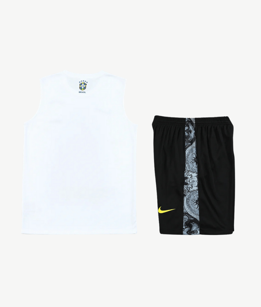 BRAZIL 2024/25 WHITE 'CHRIST THE REDEEMER' VEST SUMMER SET - Vest Set - False9Fits