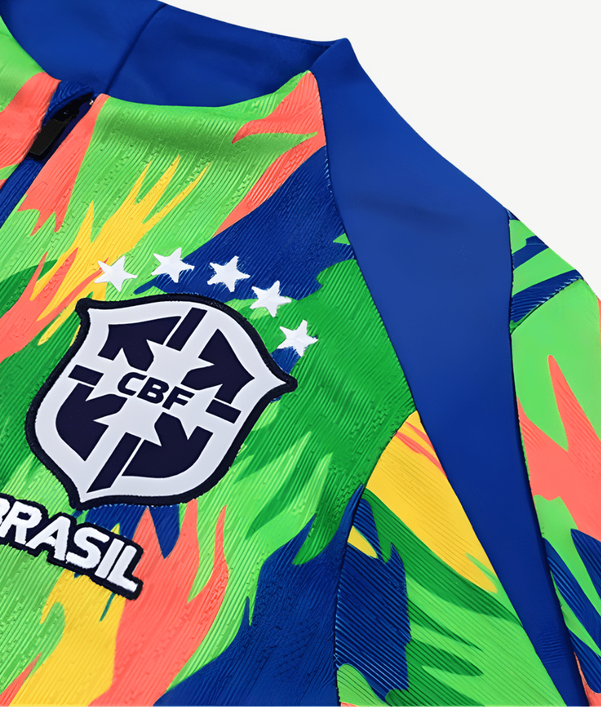 BRAZIL 2025/26 1/4 ZIP MULTICOLOUR TRACKSUIT - Tracksuit & Jackets - False9Fits