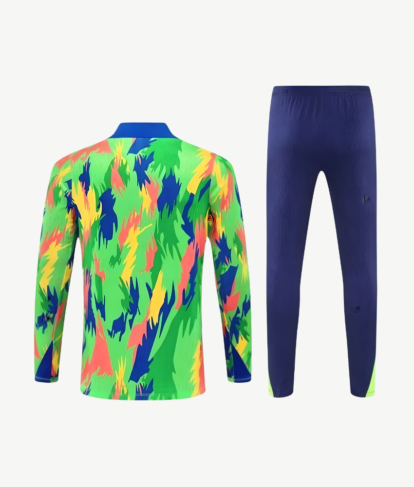 BRAZIL 2025/26 1/4 ZIP MULTICOLOUR TRACKSUIT - Tracksuit & Jackets - False9Fits