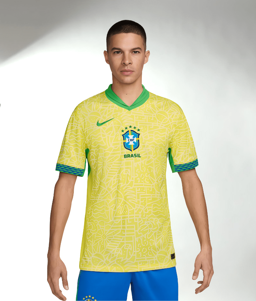 BRAZIL COPA 2024 HOME SHIRT-Shirt - False9Fits