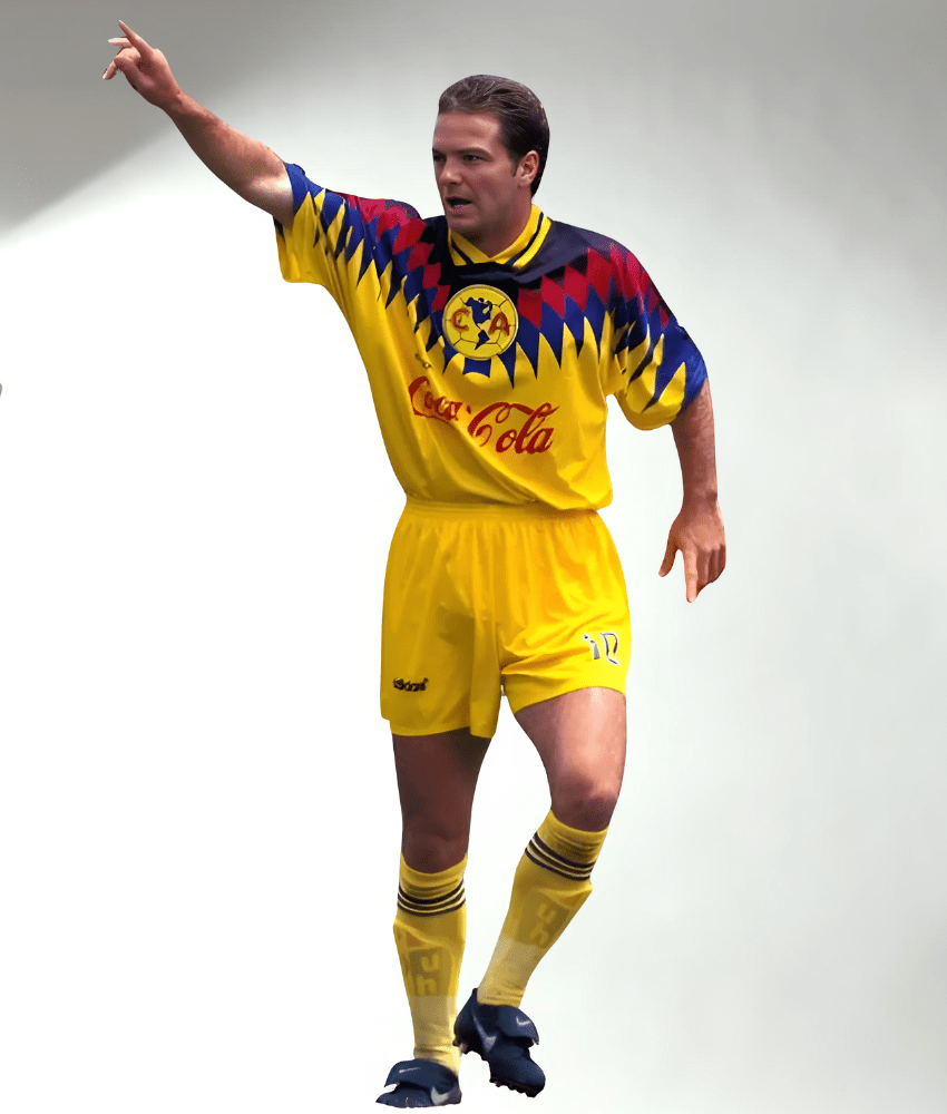 CLUB AMERICA 1995/98 HOME 'SOL' RETRO SHIRT-Shirt - False9Fits