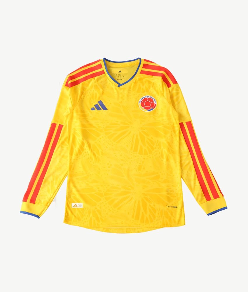 COLOMBIA 2026 WORLD CUP HOME LONG SLEEVE SHIRT-Shirt - False9Fits