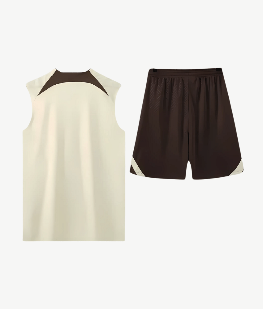 CORINTHIANS 2023 COFFEE/CREAM VEST & SHORTS SET - Vest Set - False9Fits