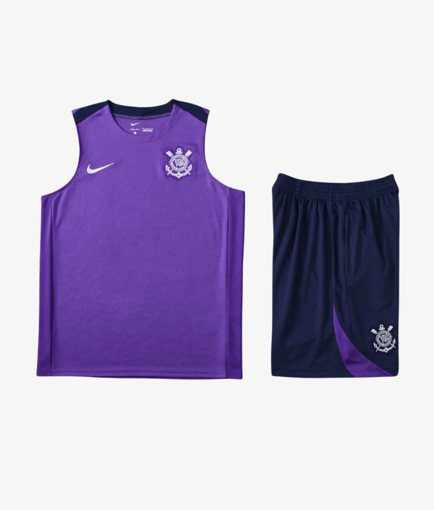 CORINTHIANS 2023 PURPLE VEST & SHORTS SET - Vest Set - False9Fits