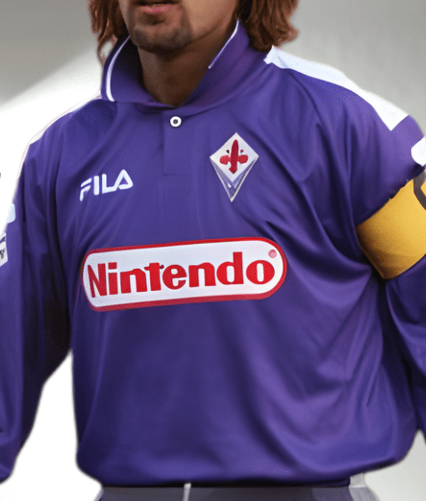 FIORENTINA 1998/99 HOME LONG SLEEVE SHIRT-Shirt - False9Fits