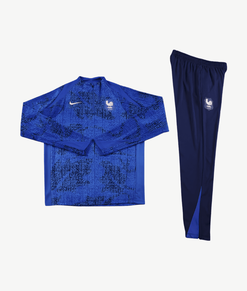 FRANCE 2026 ROYAL BLUE 1/4 ZIP TRACKSUIT - Tracksuit & Jackets - False9Fits