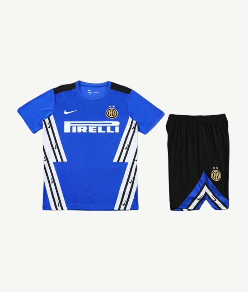 INTER MILAN 2025/26 BLUE 'OLD - SCHOOL' TRAINING SET-Shirt - False9Fits