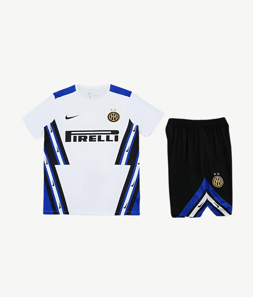 INTER MILAN 2025/26 WHITE 'OLD - SCHOOL' TRAINING SET-Shirt - False9Fits