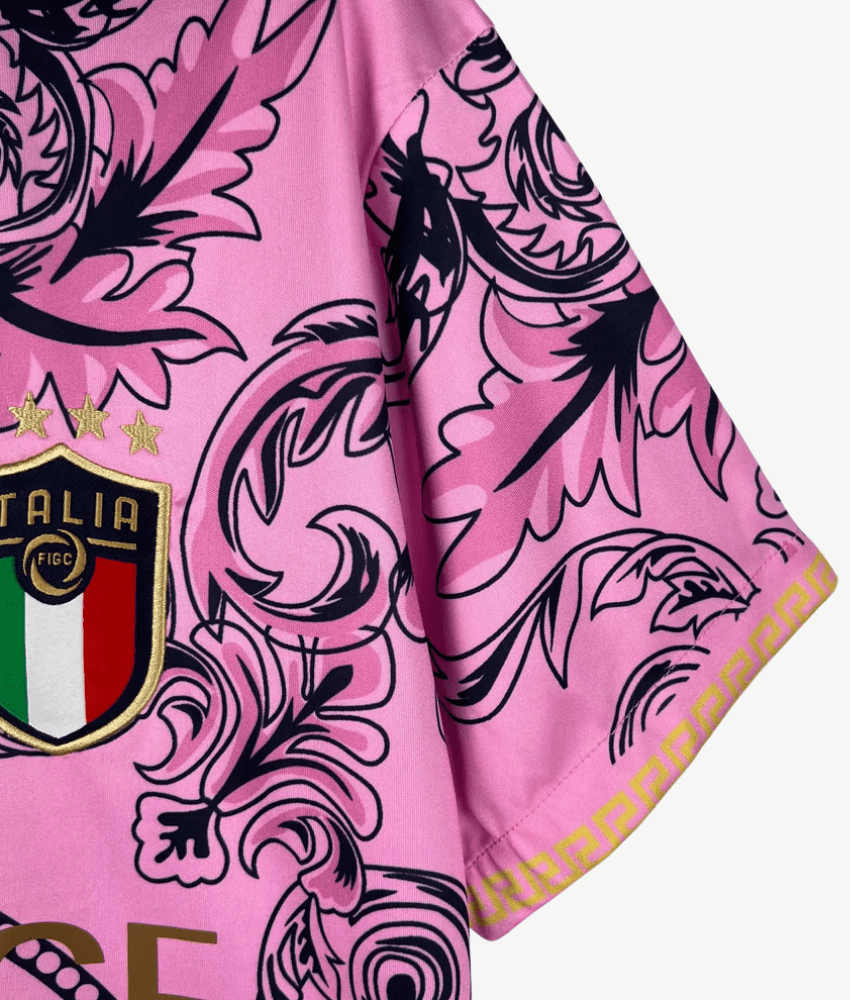 ITALY X VERSACE 2022 CONCEPT (PINK) HOME SHIRT-Shirt - False9Fits