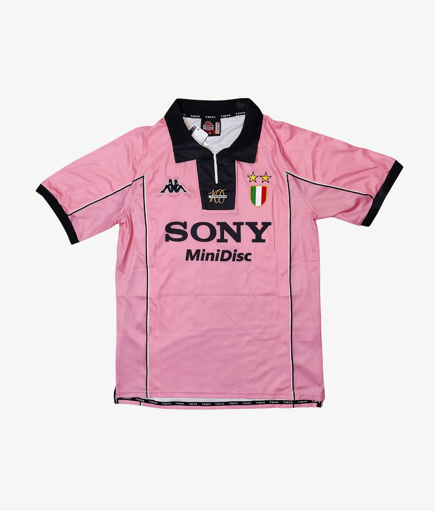 Juventus ユニフォーム 90s Juventus 95/97 Away Retro Shirt – Black & Yellow Revival