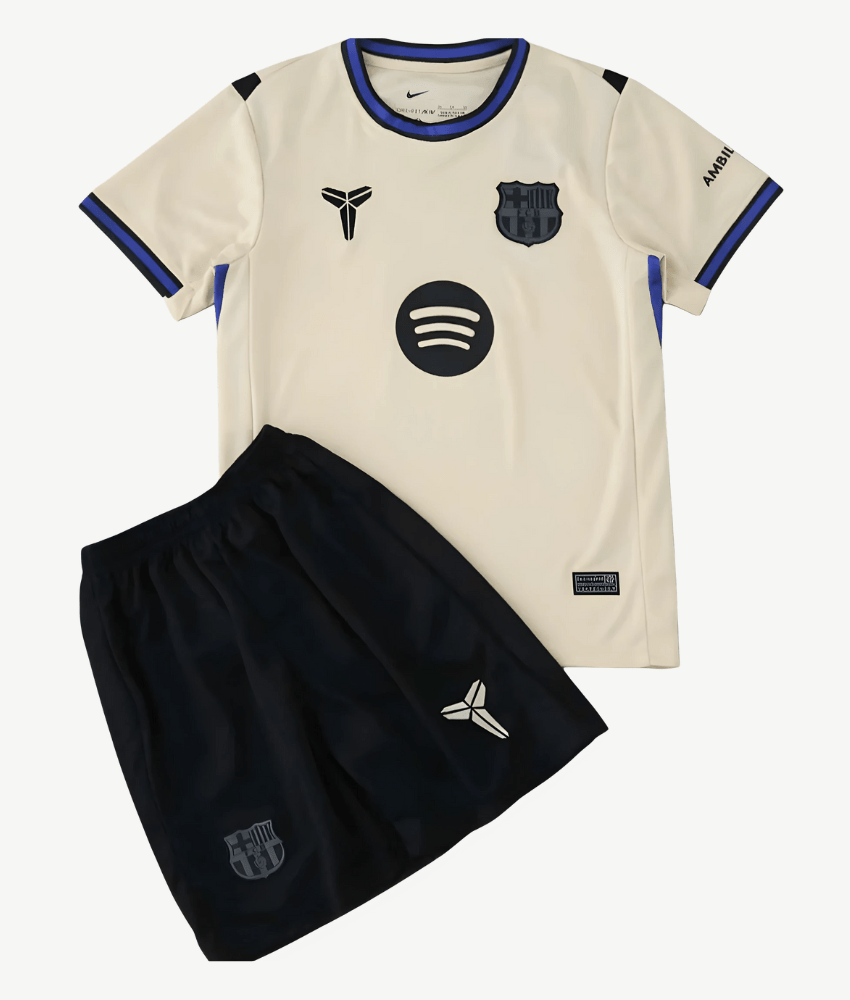 (KIDS) BARCELONA 2025/26 AWAY KIT-Shirt - False9Fits