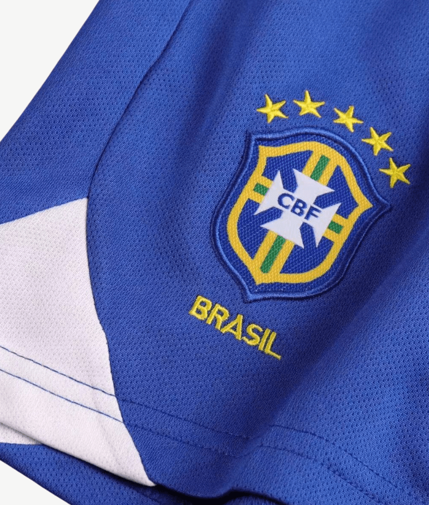 (KIDS) BRAZIL 2004 HOME KIT-Shirt - False9Fits