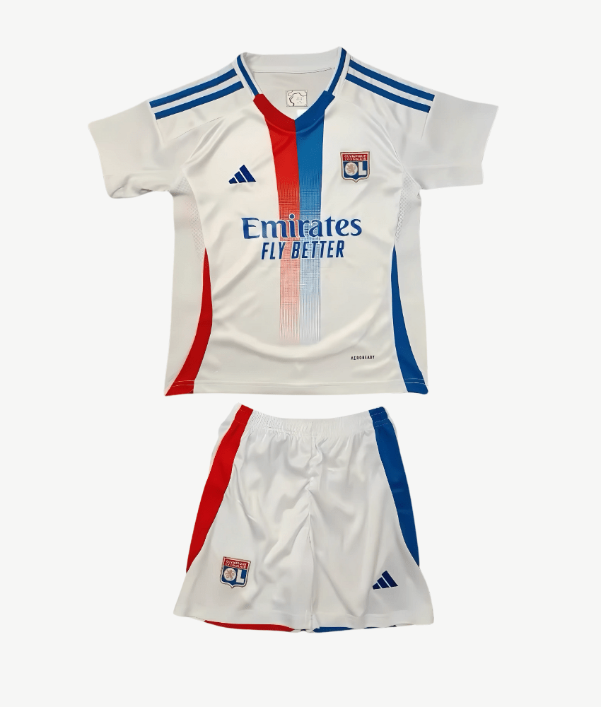 (KIDS) OLYMPIQUE LYONNAIS 2024/25 HOME KIT - Kids - False9Fits