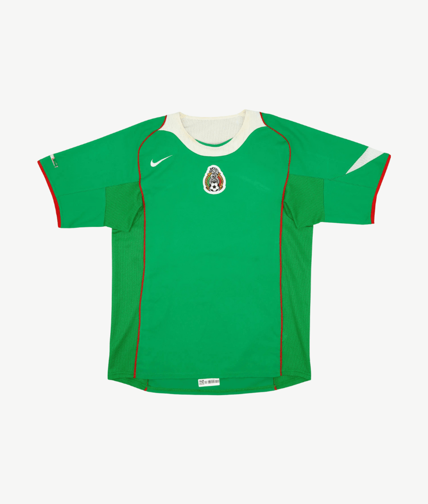 MEXICO 2004 RETRO HOME SHIRT-Shirt - False9Fits