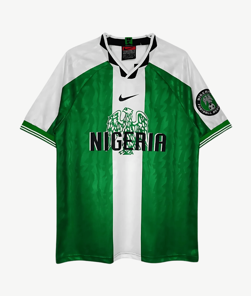 NIGERIA 1996 HOME RETRO SHIRT-Shirt - False9Fits