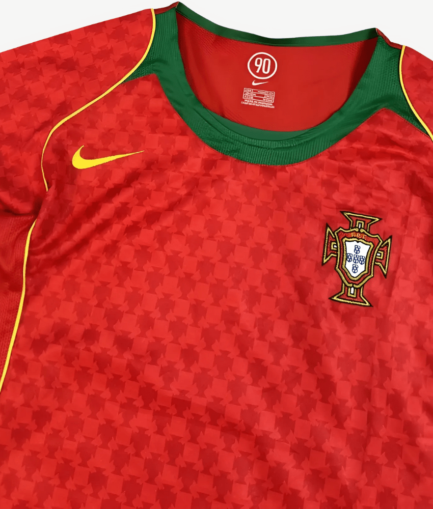 PORTUGAL 2004 RETRO HOME SHIRT-Shirt - False9Fits