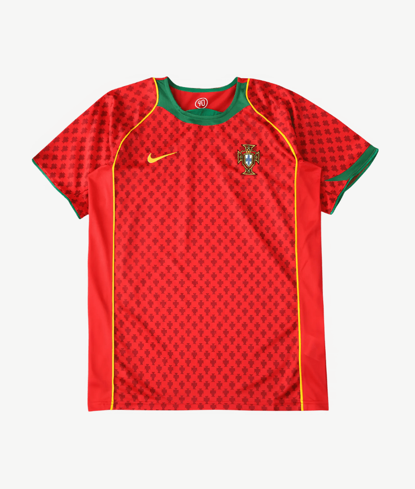 PORTUGAL 2004 RETRO HOME SHIRT-Shirt - False9Fits