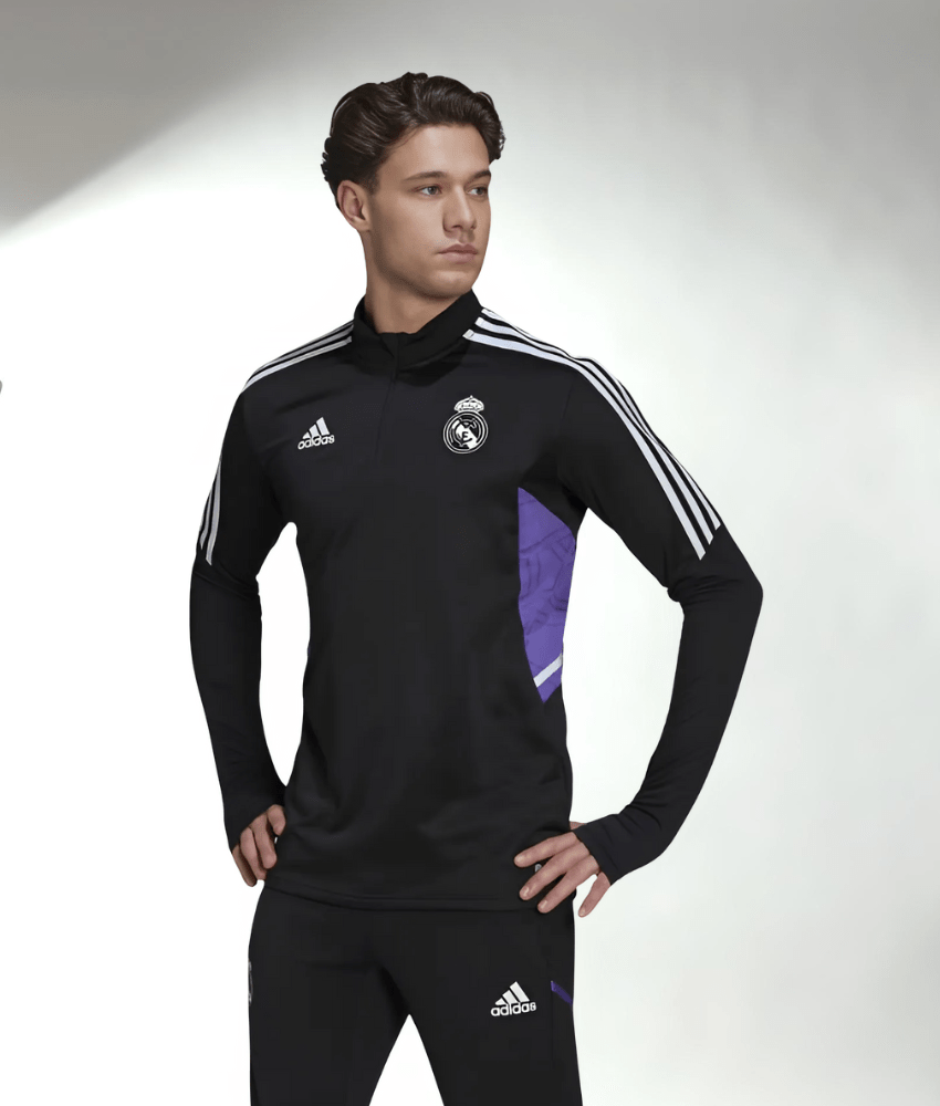 REAL MADRID 2022/23 BLACK TRACKSUIT - Tracksuit & Jackets - False9Fits