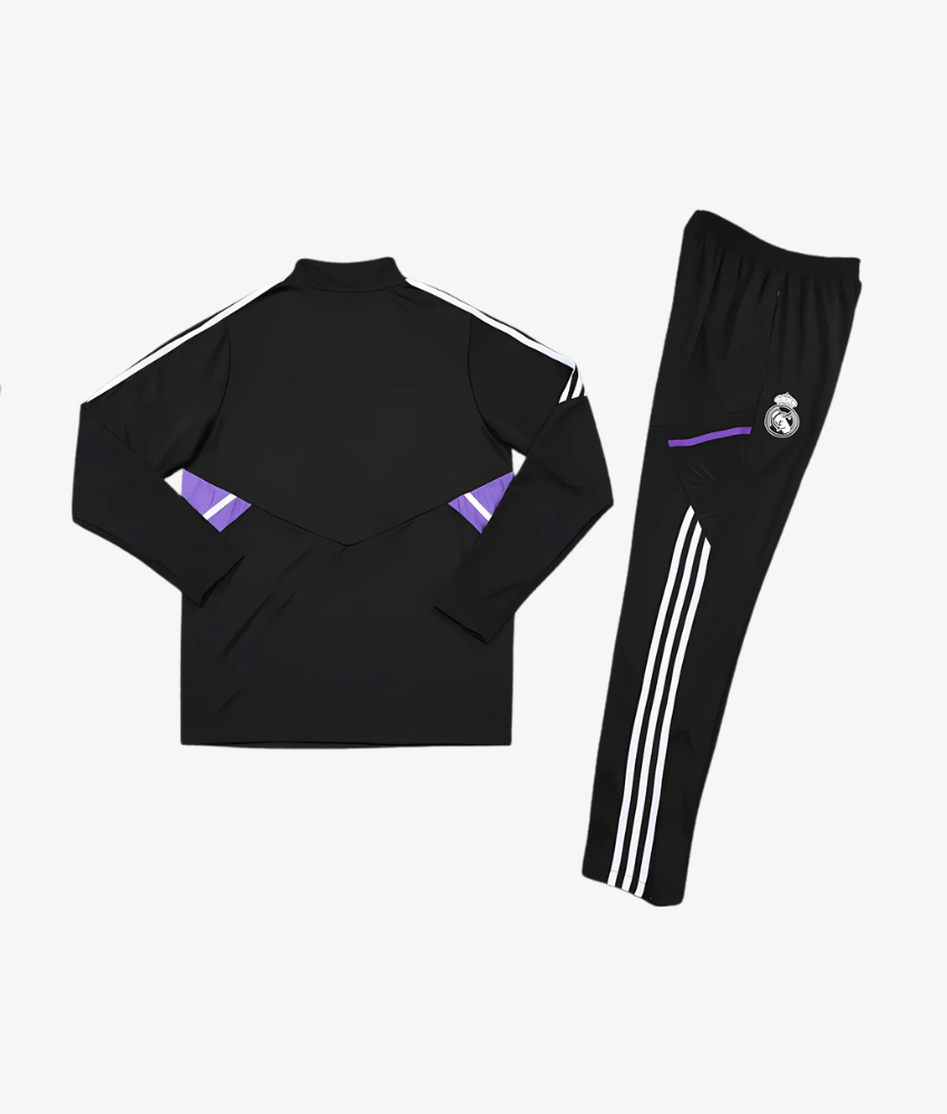 REAL MADRID 2022/23 BLACK TRACKSUIT - Tracksuit & Jackets - False9Fits