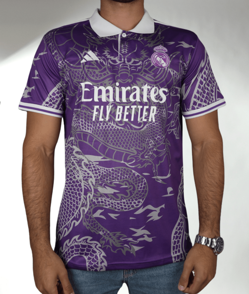 REAL MADRID 2023/24 'DRAGON' SPECIAL EDITION (PURPLE) SHIRT-Shirt - False9Fits
