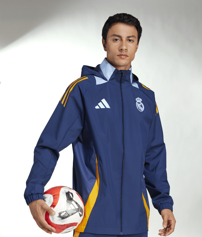 REAL MADRID 2025/26 HOODED WINDBREAKER - Tracksuit & Jackets - False9Fits